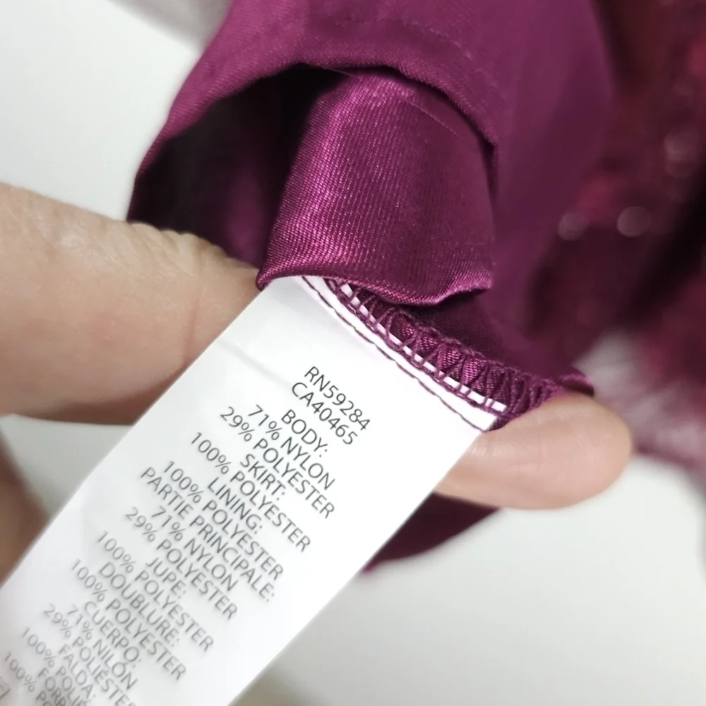 NWT The Children's Place Maroon Sparkly Dress